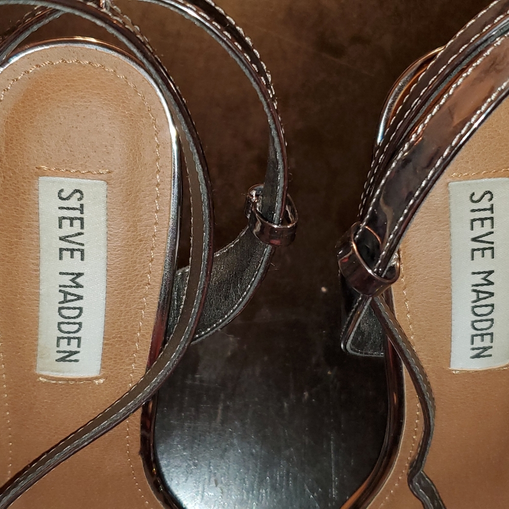 Steve Madden Rhinestone Strappy Heels - Picture 4 of 5